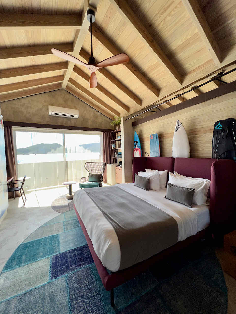 Hotel room at Saba Rock in the British Virgin Islands.