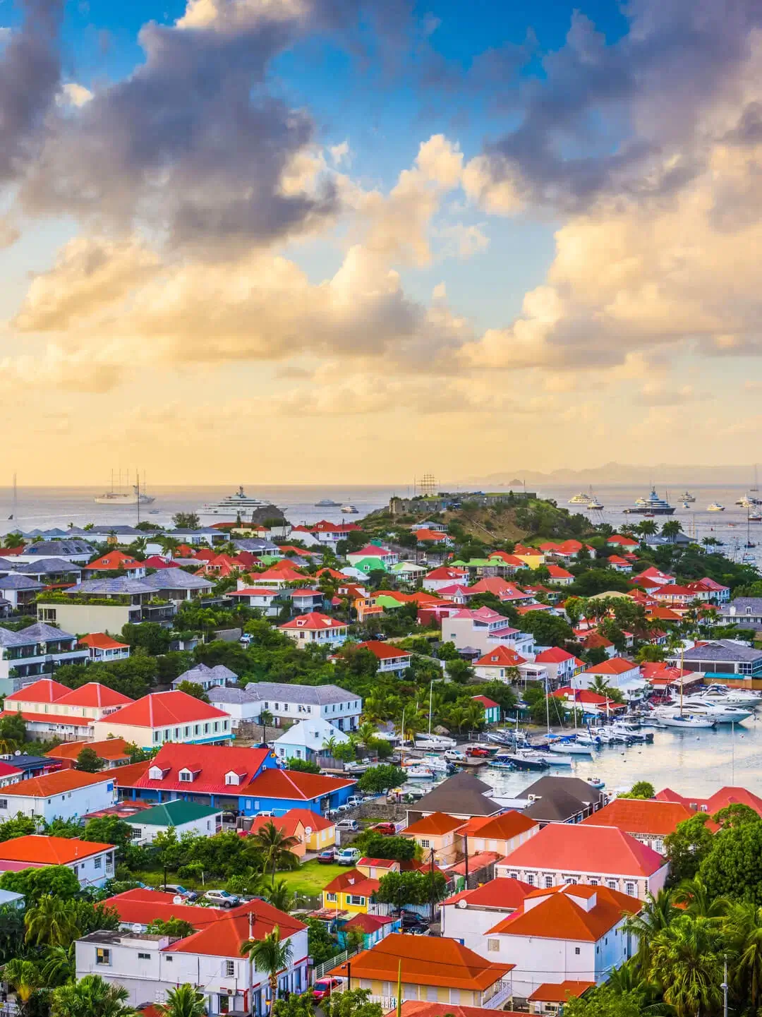 Luxury caribbean resorts on the island of St. Barths.