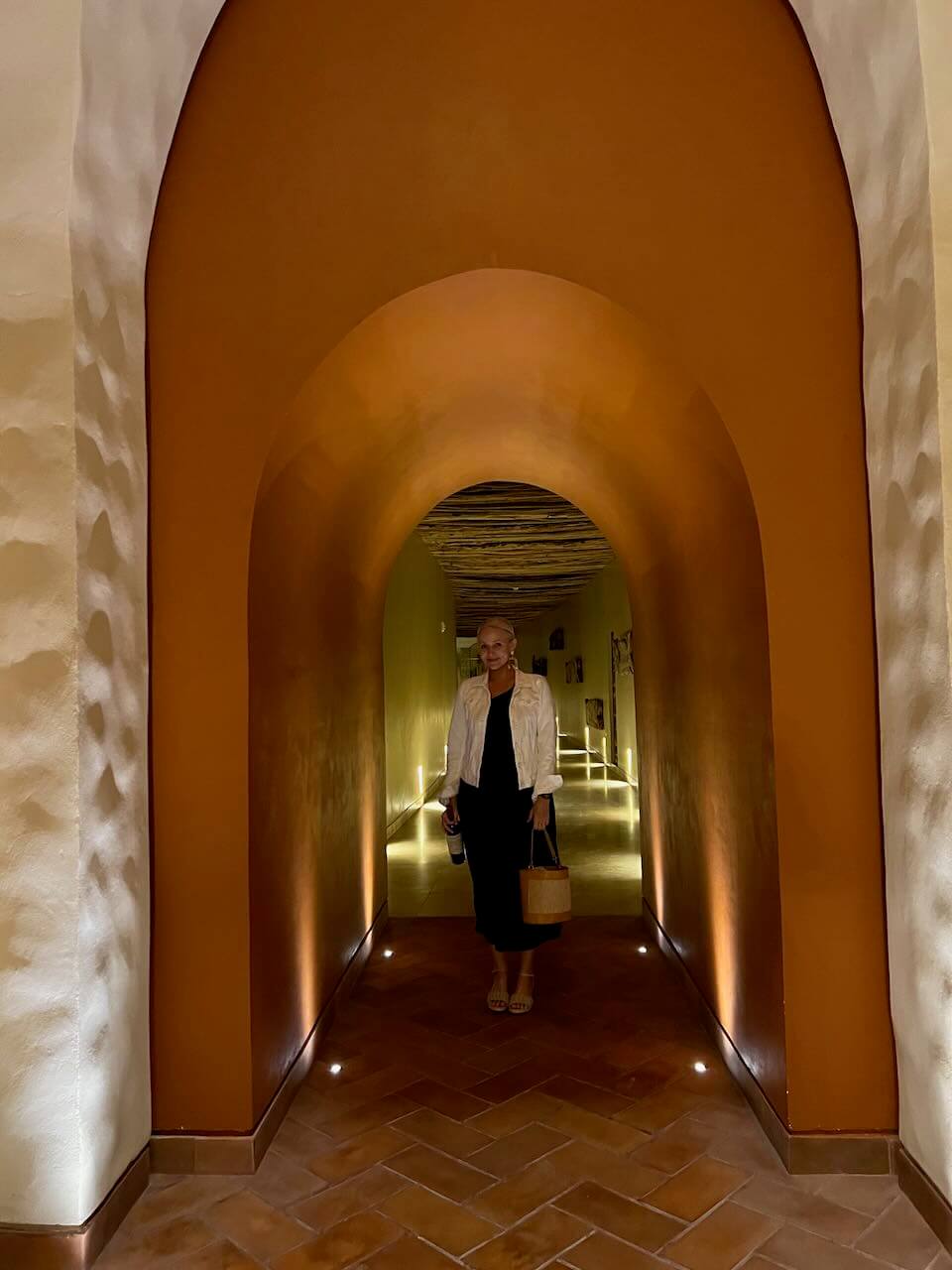The wine cellar at Hotel La Casa de la Playa in Mexico.