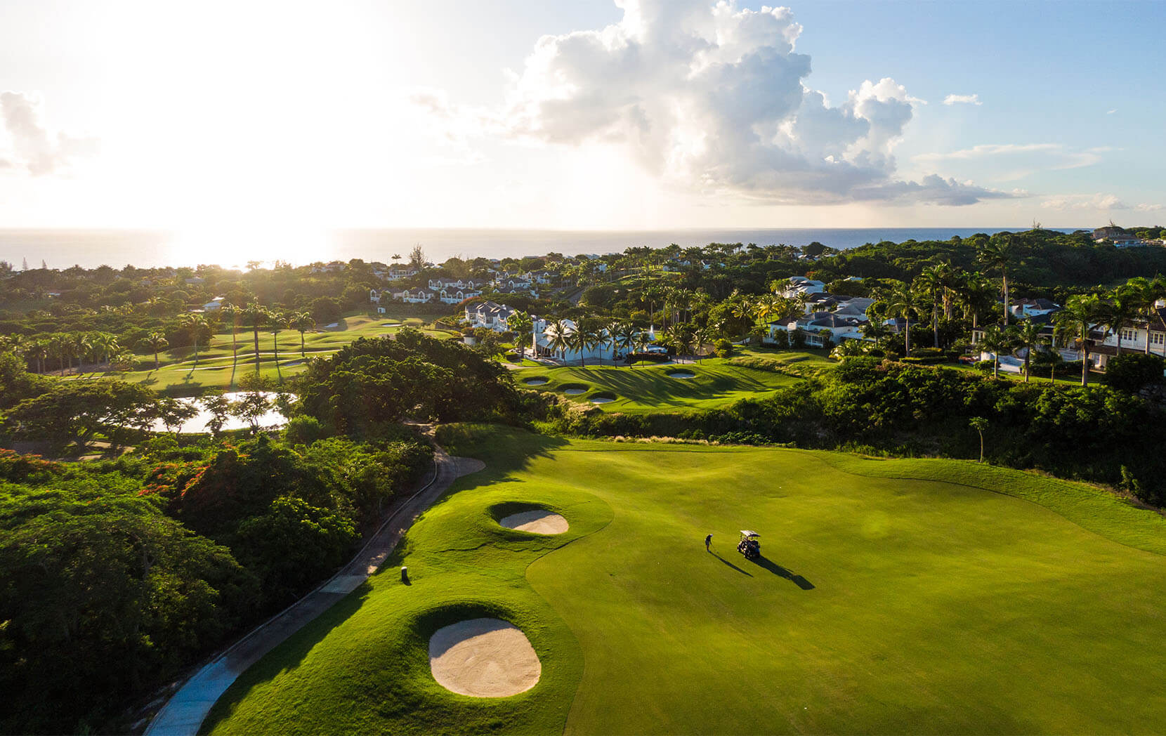 Barbados golf course at royal westmoreland in Caribbean. 