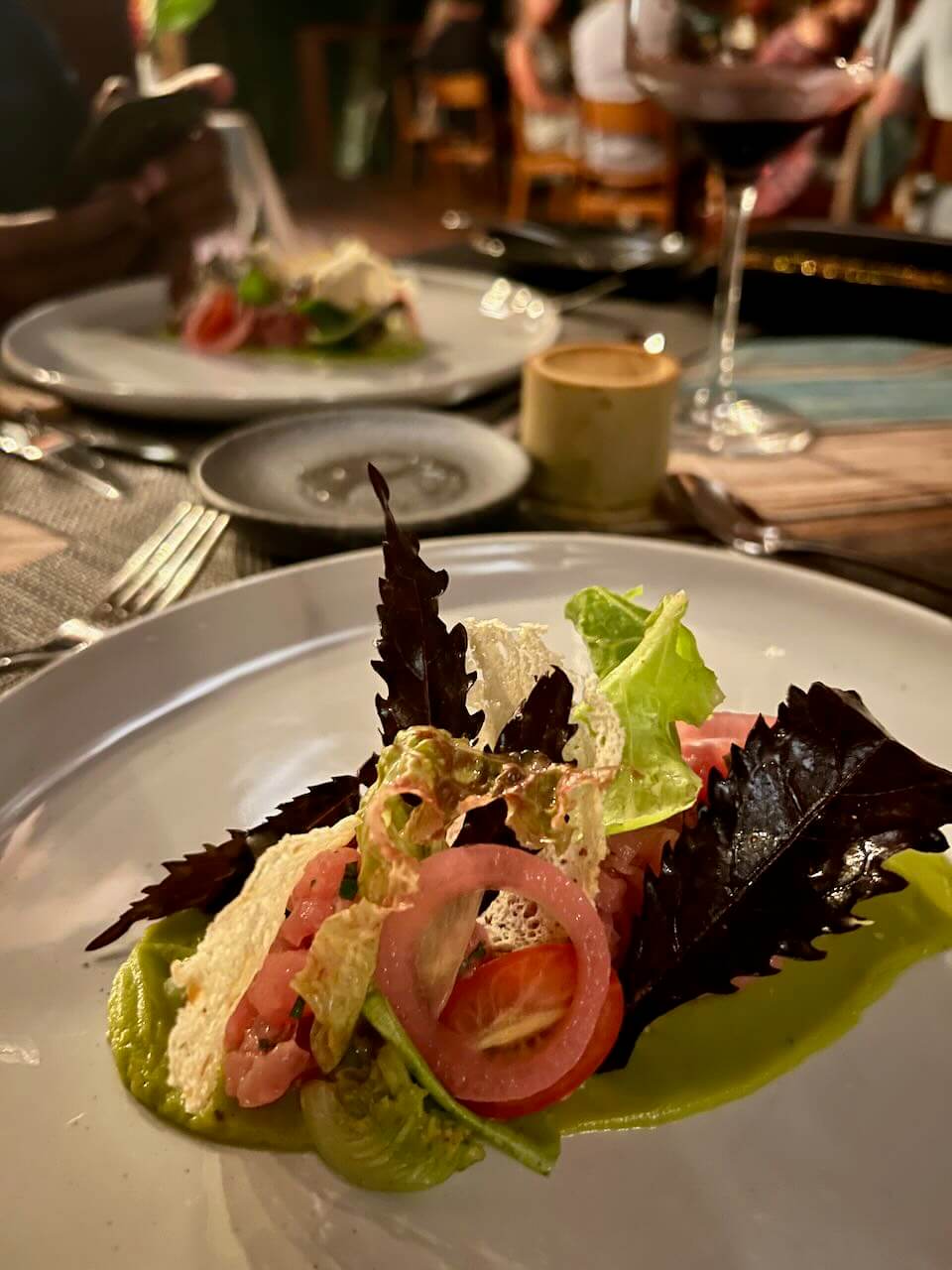 gourmet dinner at relais chateaux hotel secret bay in dominica