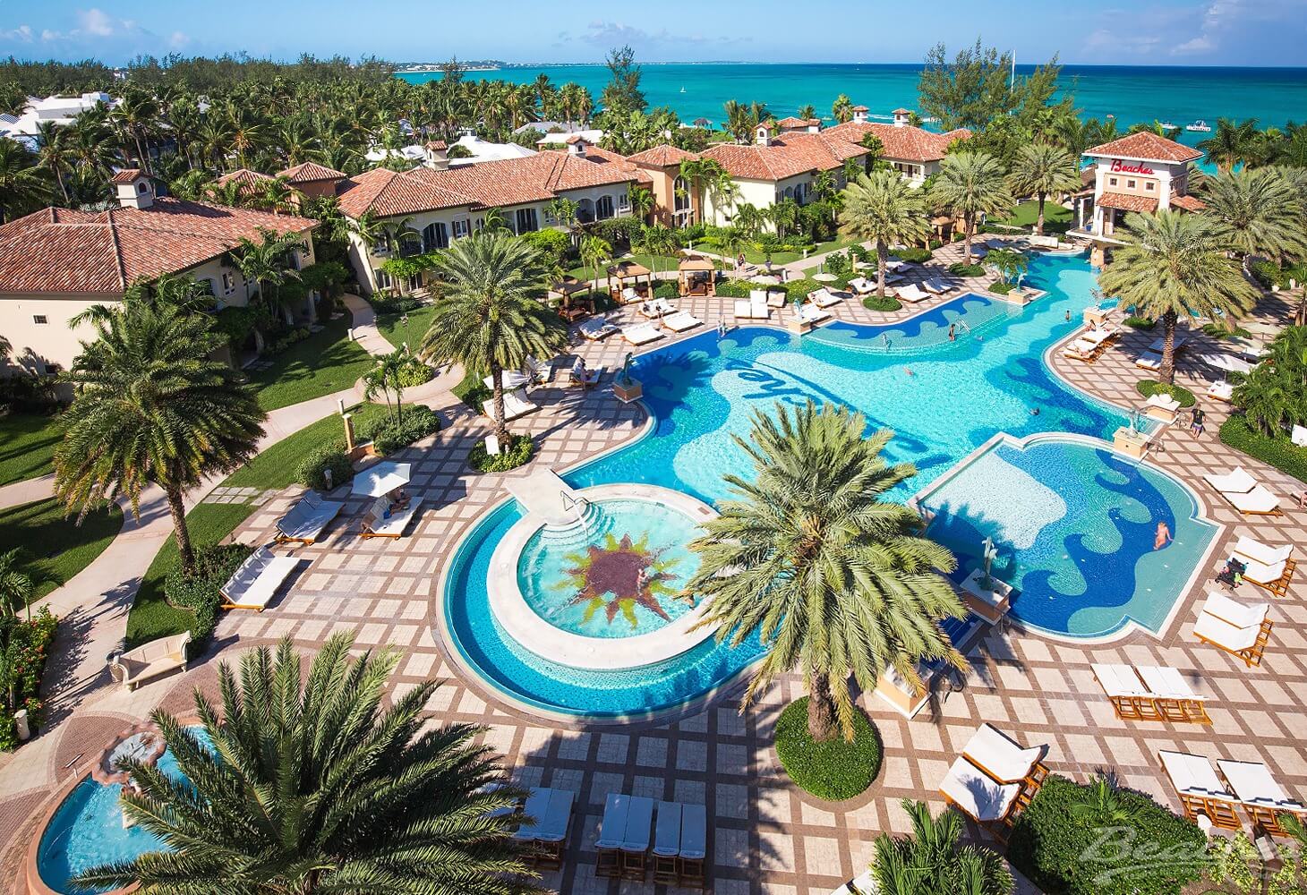 24-hour swimming pool in Turks and Caicos Beach