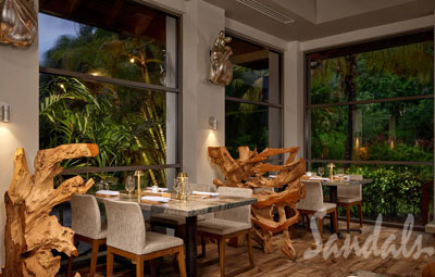 Sandals Grande St Lucian Romantic Restaurant