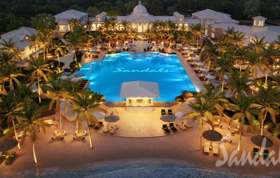 Sandals South Coast at Night
