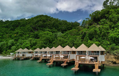 Overwater Bungalows at Sandals St. Vincent
