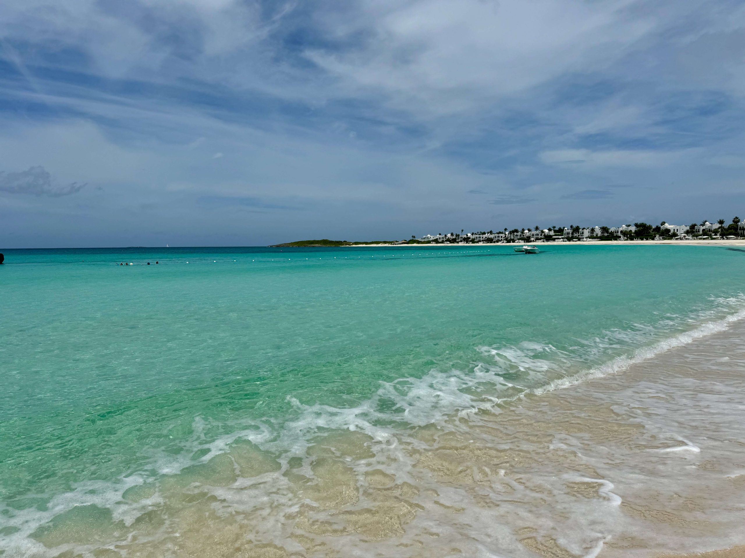Cap Juluca Beach Caribbean crystal clear water and white sand on a Caribbean beach