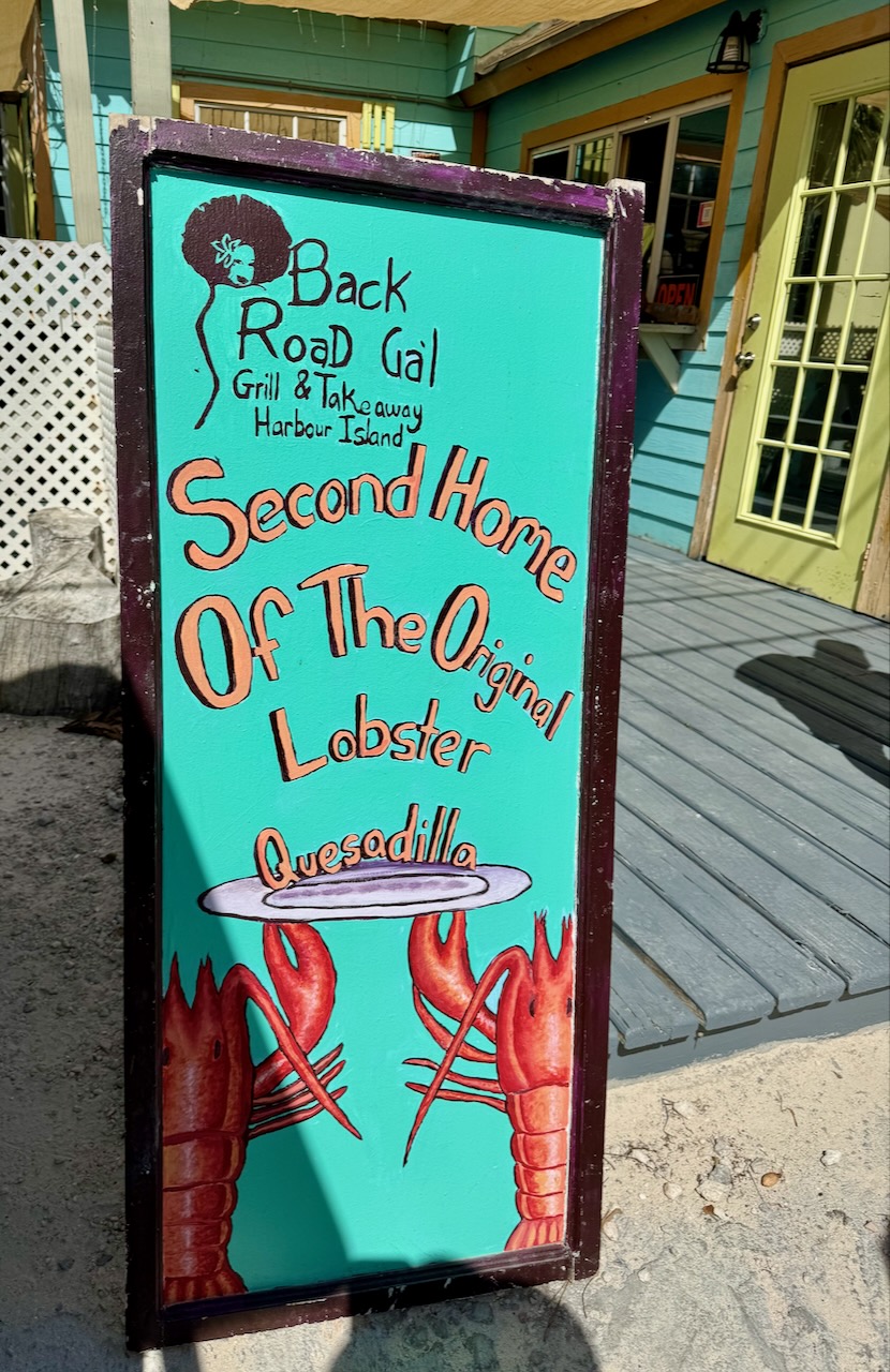 back yard gal cafe on harbour island bahamas