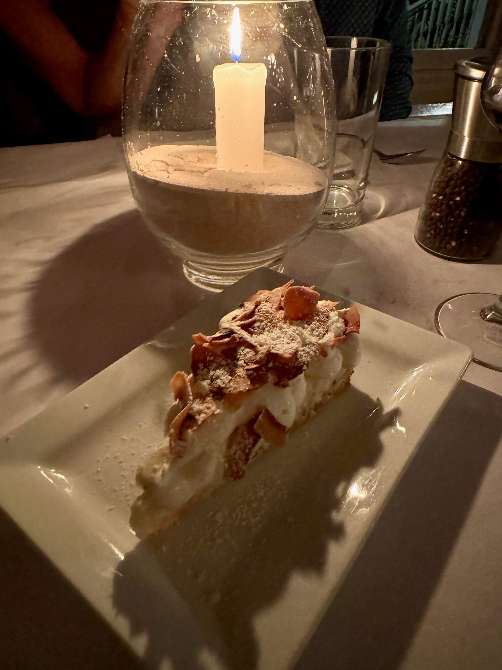 coconut pie at the landing in harbour island bahamas